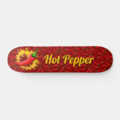 Peper met schaatsenbord voor vlam skateboard (Horizontaal)