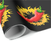 Peper met vlam cadeaupapier (Rol Hoek)