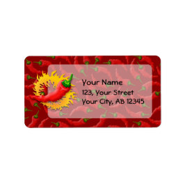 Peper met vlam etiket