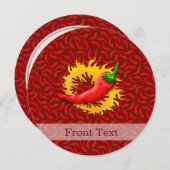 Peper met vlam kaart (Voorkant / Achterkant)