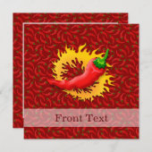 Peper met vlam kaart (Voorkant / Achterkant)