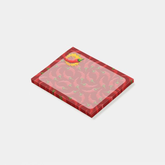 Peper met vlam post-it® notes (Schuin)