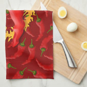 Peper met vlam theedoek (Quarter Fold)