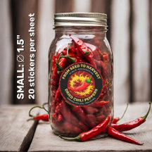 Peper met vlametiket