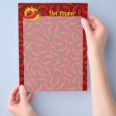 Peper met vlammenwerper flyer (Hand)