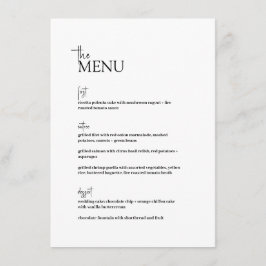 Peper · Moderne minimalistische bruiloft · Zwart & Menu