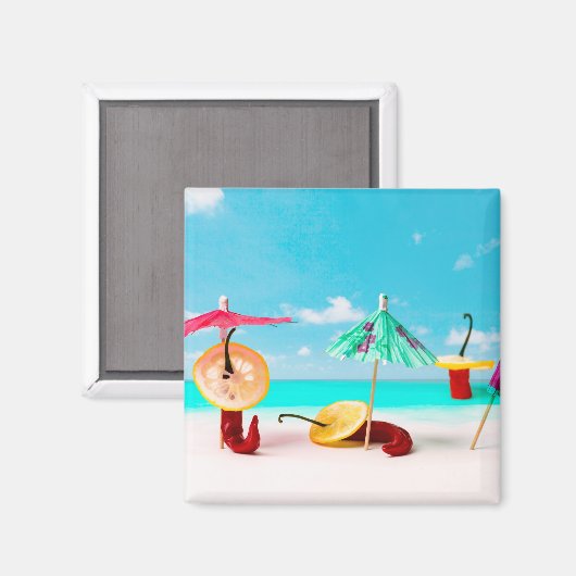 Peper van het Zee Magneet (Voorkant / Achterkant)