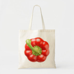 Peper van rode klokjes tote bag