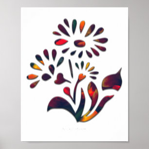 Peperbloesem twee Sticker Poster