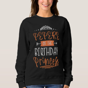 Pepere van de prinsespartij Birthday Crown bday C Trui