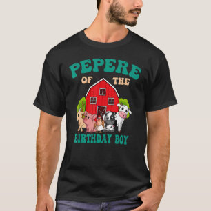 Pepere van de vogelpeuterpartij bij het Boerderij T-shirt