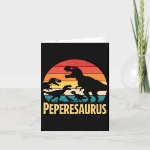 Peperesaurus T Rex Dinosaur Pepere Saurus Familie Kaart