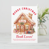 peperkoek-boekwinkel bedankkaart (Staand voorkant)