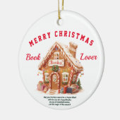 peperkoek-boekwinkel keramisch ornament (Links)