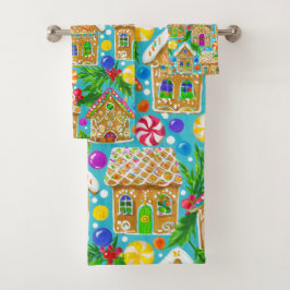 peperkoek Fleece Bad Handdoek