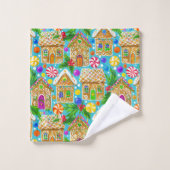 peperkoek Fleece Bad Handdoek (Wasdoekje)