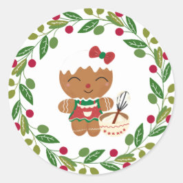 peperkoek-Kerst sticker
