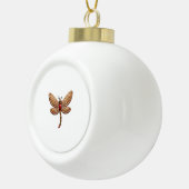 peperkoek-libel keramische bal ornament (Rechts)