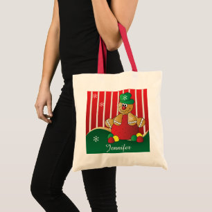 peperkoek-Man   DIY-naam   Christmas Tote Bag