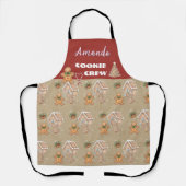  peperkoek man, huis, boom, kerst schort (Voorkant)