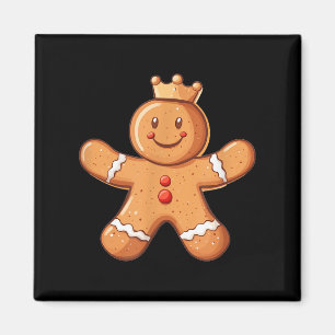 peperkoek man met kroonkostuum magneet