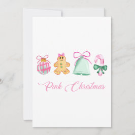 Peperkoek, Snoeprietje & Pastelkleurige Ornamenten Kaart