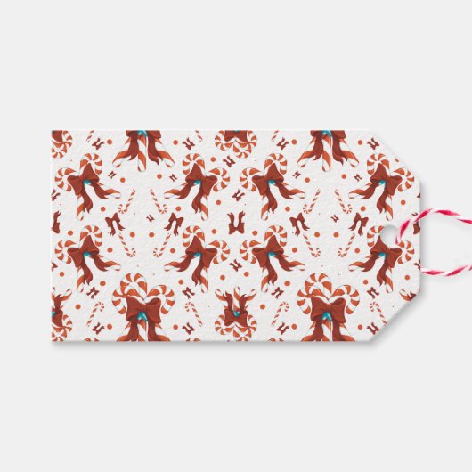 Pepermunt Charme Cadeaulabel (Voorkant (Horizontaal))