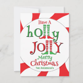 Pepermunt Draai Elf Kerstfeest! Feestdagenkaart