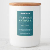 Pepermunt Extract Moderne Label Sticker VLL1rt (Voorkant)
