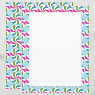 Pepermunt Kerst Multi Kleuren Briefpapier