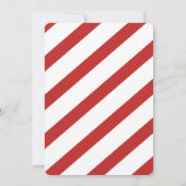 Pepermunt Kerstman Winterfeest Kaart (Achterkant)