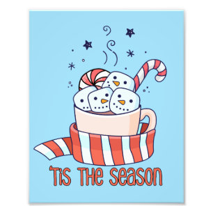 pepermunt latte seizoen foto afdruk