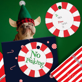 Pepermunt Snoep Geen Peeking! Schattige Grappig Ca Bedankjes Labels