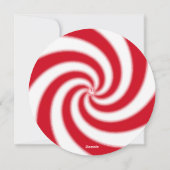 Pepermunt Snoep wervelen Foto Kerstmis Kaart (Achterkant)