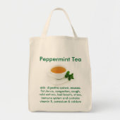 Pepermunt Theezakje Tote Bag (Voorkant)