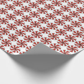 Pepermunt wervelt Mint Kerstmis Hard Snoep Munten Cadeaupapier (Hoek)