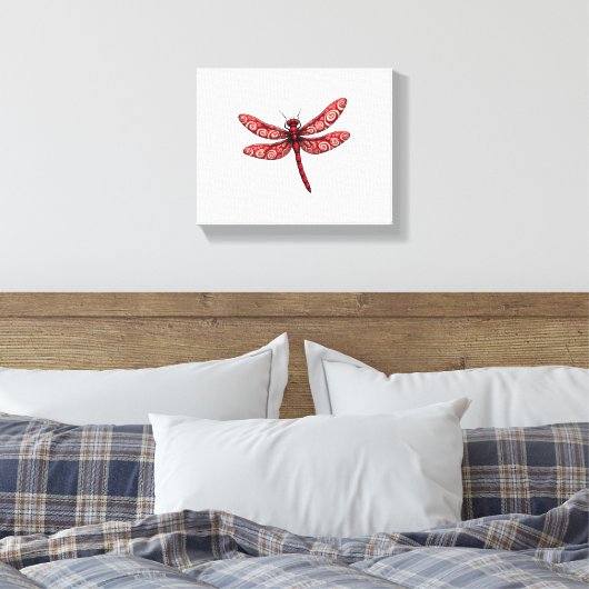 pepermuntlibel canvas afdruk (Insitu (Slaapkamer))
