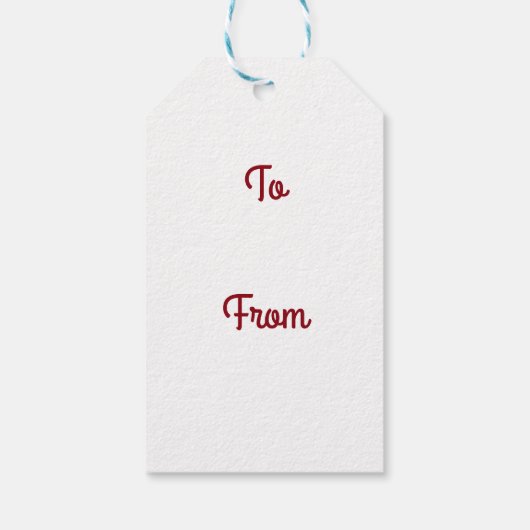 Pepermuntvreugde Cadeaulabel (Achterkant)