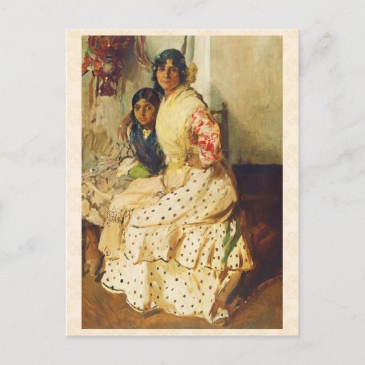 Pepilla en haar dochter Joaquín Sorolla Briefkaart (Voorkant)
