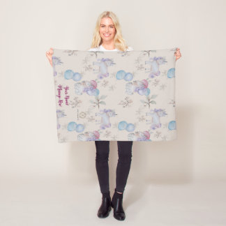 Pépinière florale Impression lunaire Couverture bé