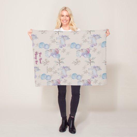 Pépinière florale Impression lunaire Couverture bé (En situation)