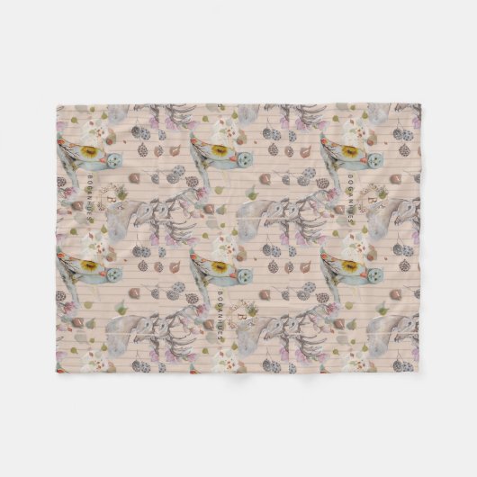 Pépinière florale imprimer couverture bébé (Devant (Horizontal))