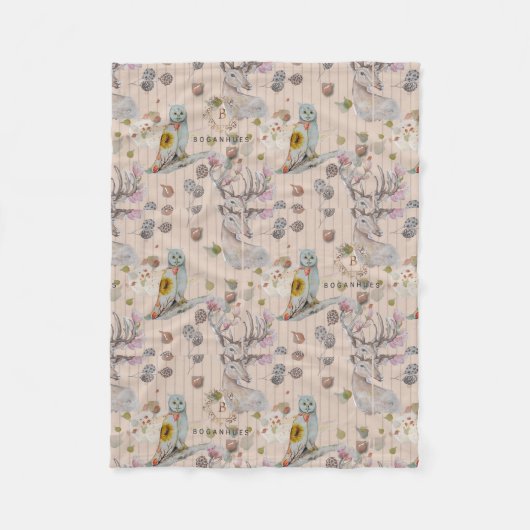 Pépinière florale imprimer couverture bébé (Devant)