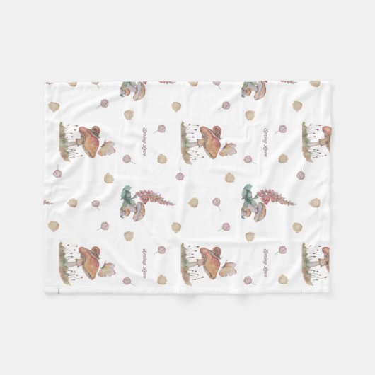 Pépinière florale imprimer couverture bébé (Devant (Horizontal))