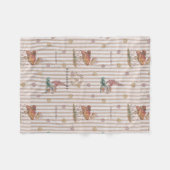 Pépinière florale imprimer couverture bébé (Devant (Horizontal))