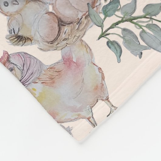 Pépinière florale imprimer couverture bébé (Coin)