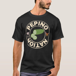 Pepino Nation Round Logo - Cat + Ring, transparant T-shirt