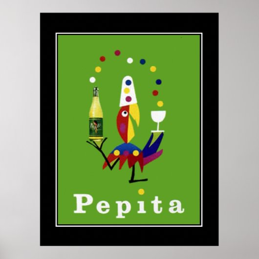 Pepita Drink Vintage Poster (Voorkant)