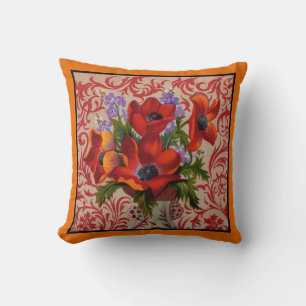 Pépites avec oreiller orange bordé