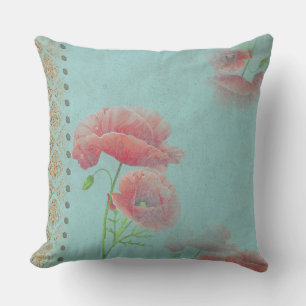 Pépites baroques turqoise - Coussin